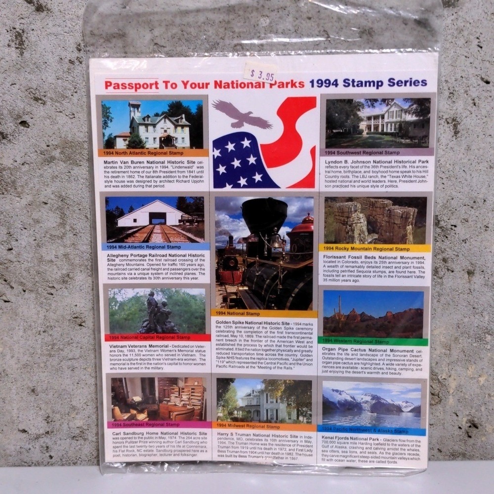 Eastern National Passport To Your National Parks 1994 Stamp Series Set VTG New